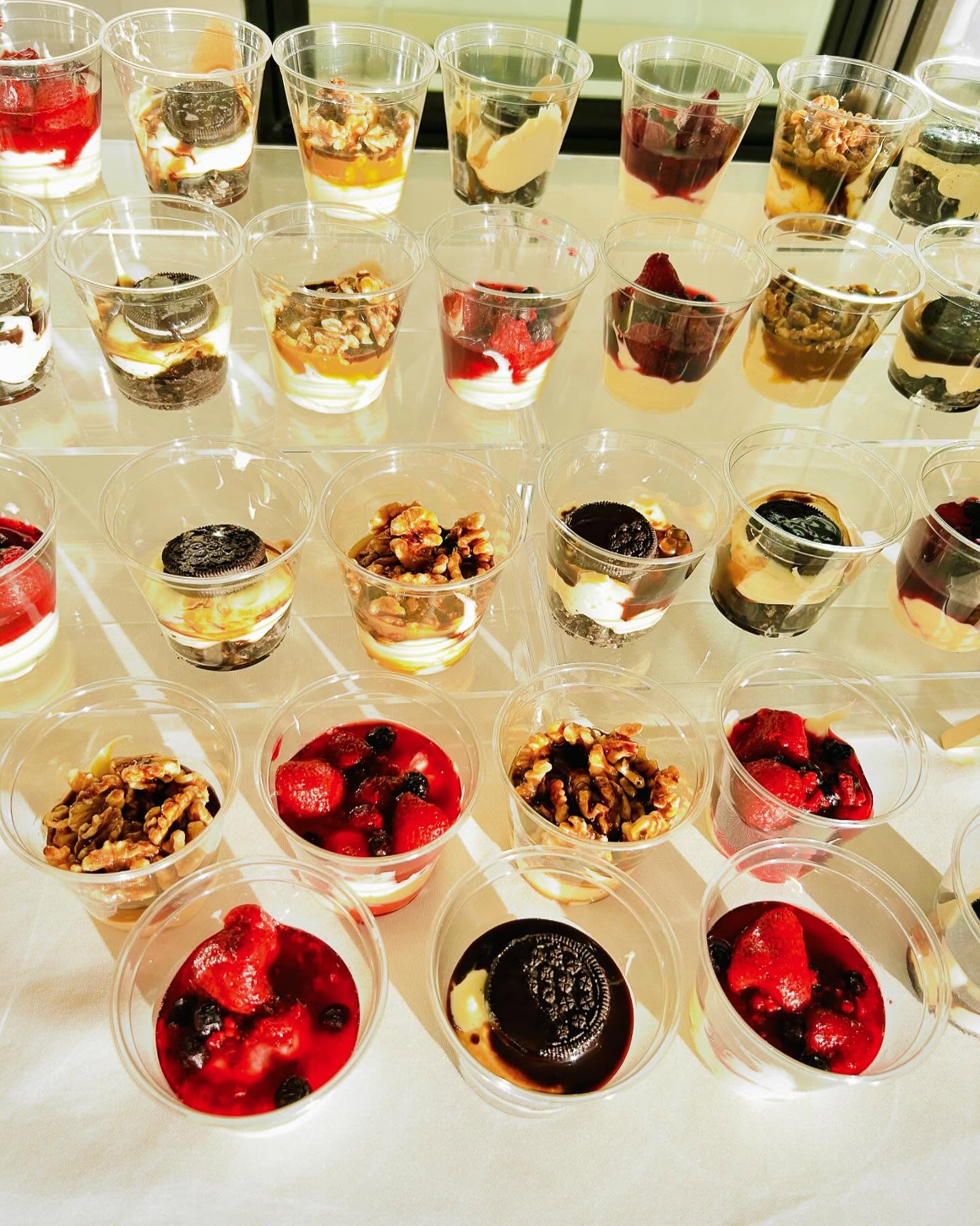 catered dessert cups