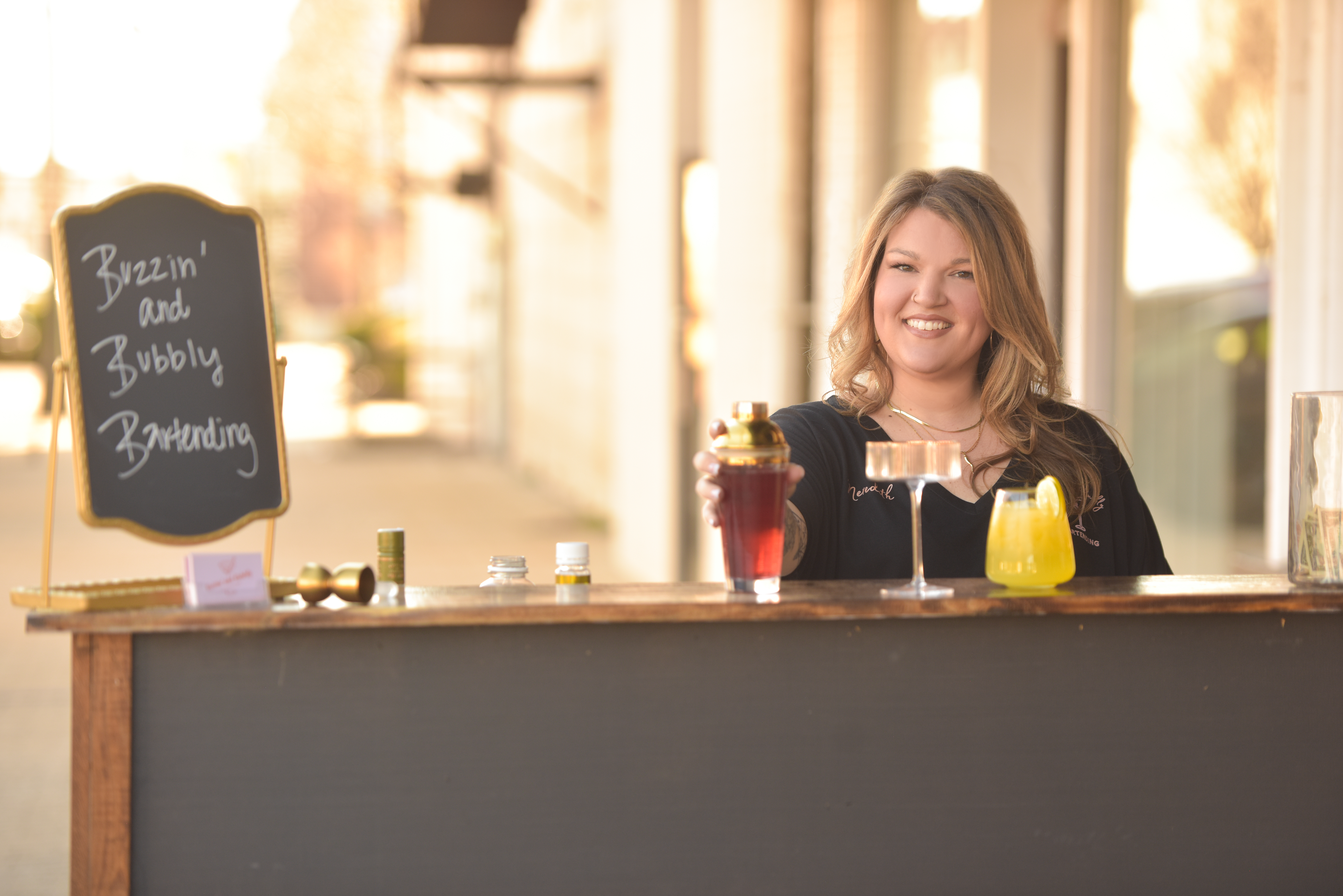 buzzin' and bubbly bartending