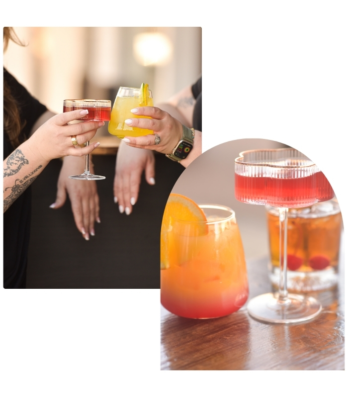 colorful cocktails